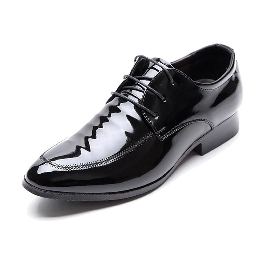 Amazon.com | KYOESCAI Mens Fashion Patent Leather Derby
